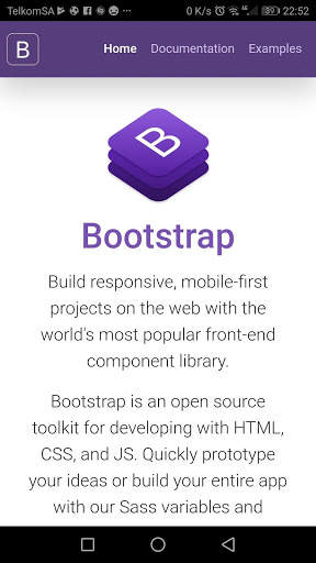 Bootstrap 4 screenshot 1