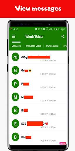 WhatsDelete :View Deleted Messages & Status Saver screenshot 1