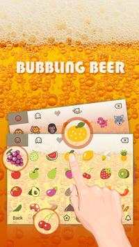 Bubbling Beer Theme&Emoji Keyboard screenshot 3