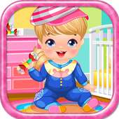 Baby care games for girls logo