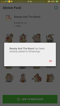 Stickers For Whatsapp | Beauty And The Beast screenshot 4