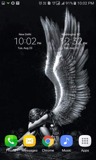 Sad Angel Live Wallpaper screenshot 3