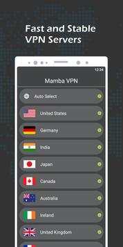 Mamba VPN screenshot 2