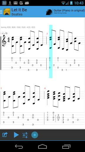 Guitar Tab Viewer 1 تصوير الشاشة