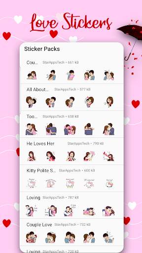 Love Stickers For Whatsapp 2020 (WAstickerapps) screenshot 1