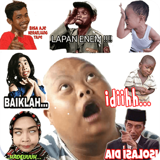 Stiker WA Lucu Bergerak Kocak icon