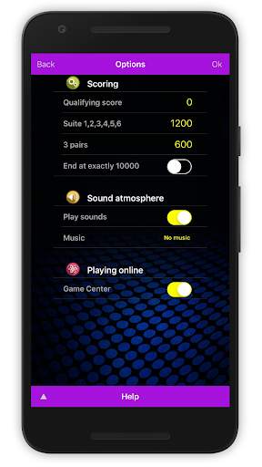 Jeu de dès 10000 néon screenshot 3
