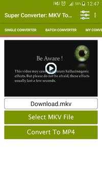 Super Converter : MKV To MP4 screenshot 1