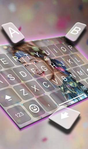 TAEHYUNG V BTS Keyboard Theme screenshot 3