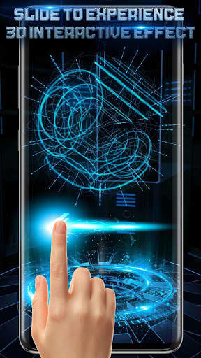 3D Tech Earth Wallpaper स्क्रीनशॉट 4