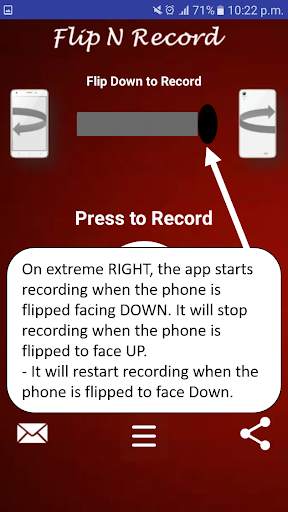 Flip N Record (Auto Start & Stop Audio Recorder) screenshot 3