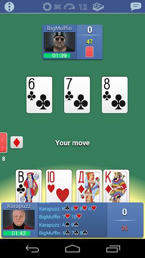 Burkozel card game online screenshot 2