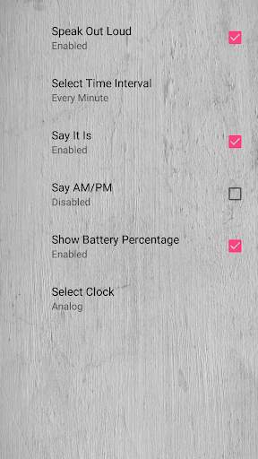 Speaking Clock screenshot 6