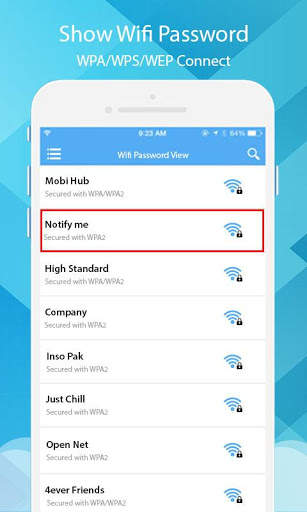 عرض مفتاح كلمة مرور Wifi: مكتشف مفتاح WiFi 1 تصوير الشاشة