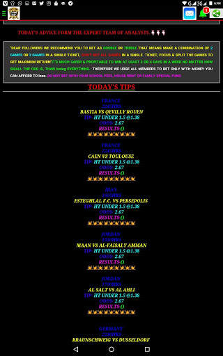 HEPTAGONS SURE BETS: BETTING TIPS screenshot 8