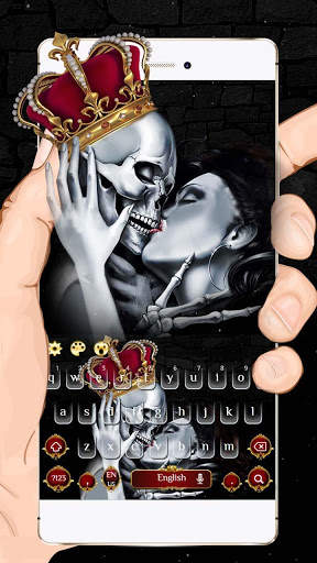 Queen Skull Keyboard Theme screenshot 1