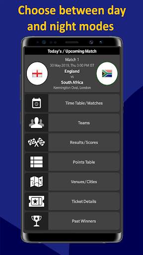 World Cup 2019 Schedule Time Table Live Score Team screenshot 2