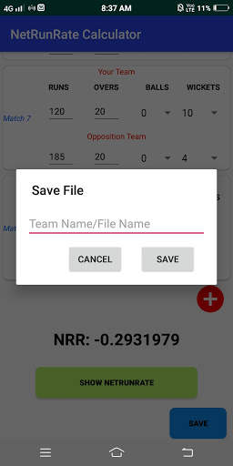 Net Run Rate Calculator screenshot 7