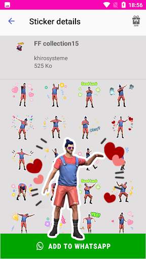 ff stickers 💎💎 screenshot 3