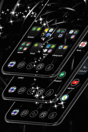 Black 3D Launcher screenshot 4