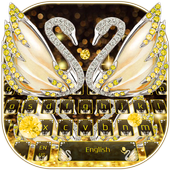 Golden Diamond Swan Keyboard icon