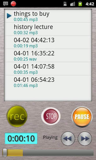 HQ Voice Recorder Lite screenshot 2
