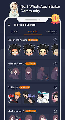 Anime Stickers for Whatsapp screenshot 4