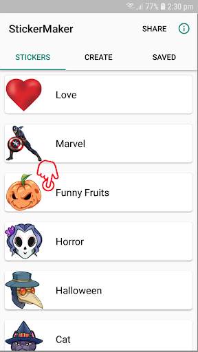 Sticker For Whatsapp-Valentine Chat,Share Stickers screenshot 1
