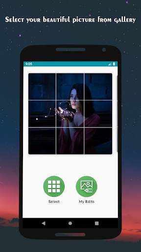 Grid Square Cut Photo Maker for Instagram screenshot 1
