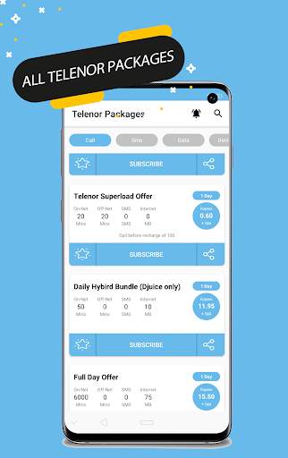 All Network Packages 2020 (Jazz Zong Ufone Telenr) screenshot 3