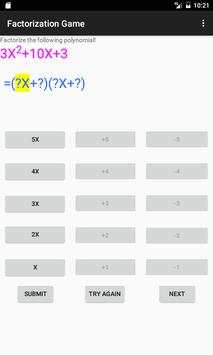 Factorization Game screenshot 1