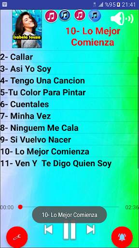 Isabela Souza Best Songs - Listen Offline - Free screenshot 3