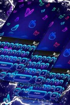 Keyboard Neon Butterfly Theme screenshot 5