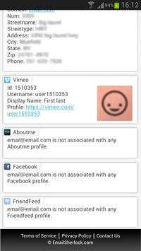 Email Search by EmailSherlock screenshot 5