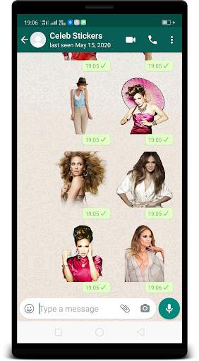 Jennifer Lopez WAStickerApps : Stickers 4 Whatsapp screenshot 5