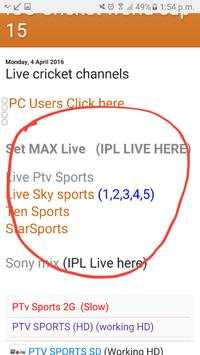 T20 Cricket Live TV screenshot 5