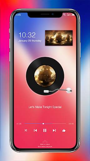 Phone X Music - Red player 3 تصوير الشاشة