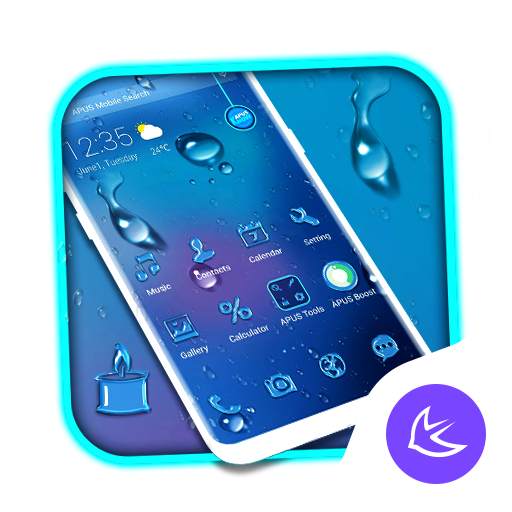 Glass Water APUS Launcher theme 83.0.1001