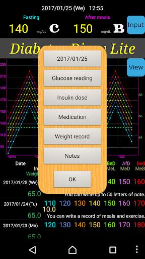 Diabetes Diary Lite 2 screenshot 3