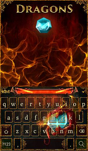 Dragons Animated Keyboard   Live Wallpaper screenshot 2