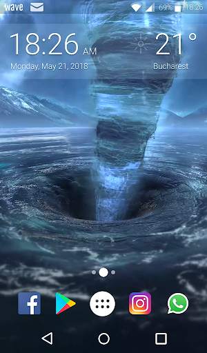 Tornado Animated Keyboard   Live Wallpaper 6 تصوير الشاشة