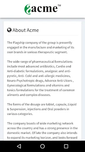 ACME PHARMA screenshot 3