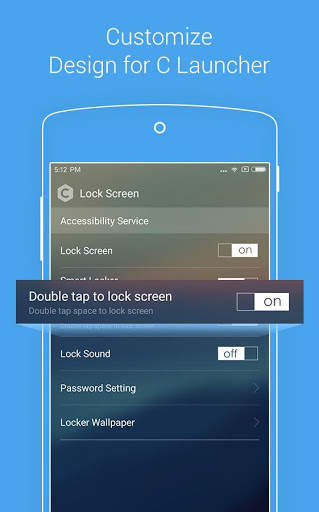 Fast Locker: Double Tap Lock Screen for U Launcher 3 تصوير الشاشة