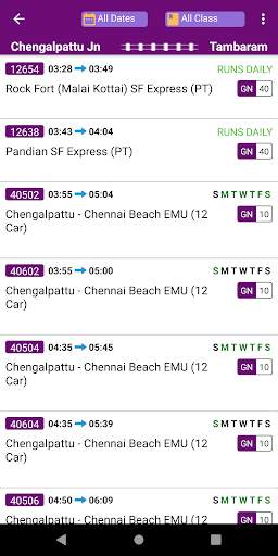 Chennai Trains screenshot 3