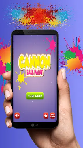 Cannon Ball Paint Game скриншот 1