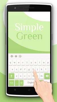Simple Green Keyboard Theme screenshot 1