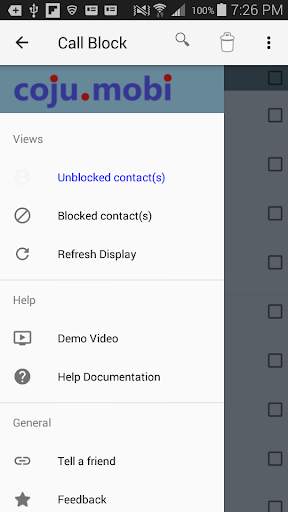 Block Calls screenshot 2