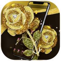Gold Rose Luxury Black Business Theme on 9Apps