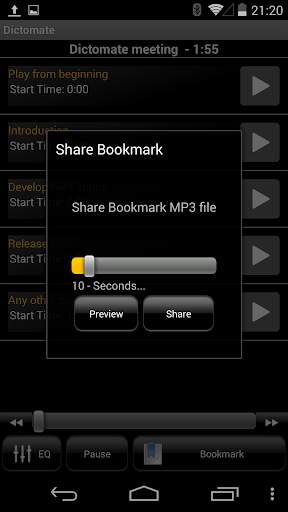 Dictomate -  MP3OGG Voice Recorder - Free screenshot 7