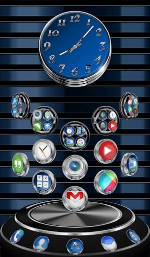Next Launcher Theme Azure 3D screenshot 6